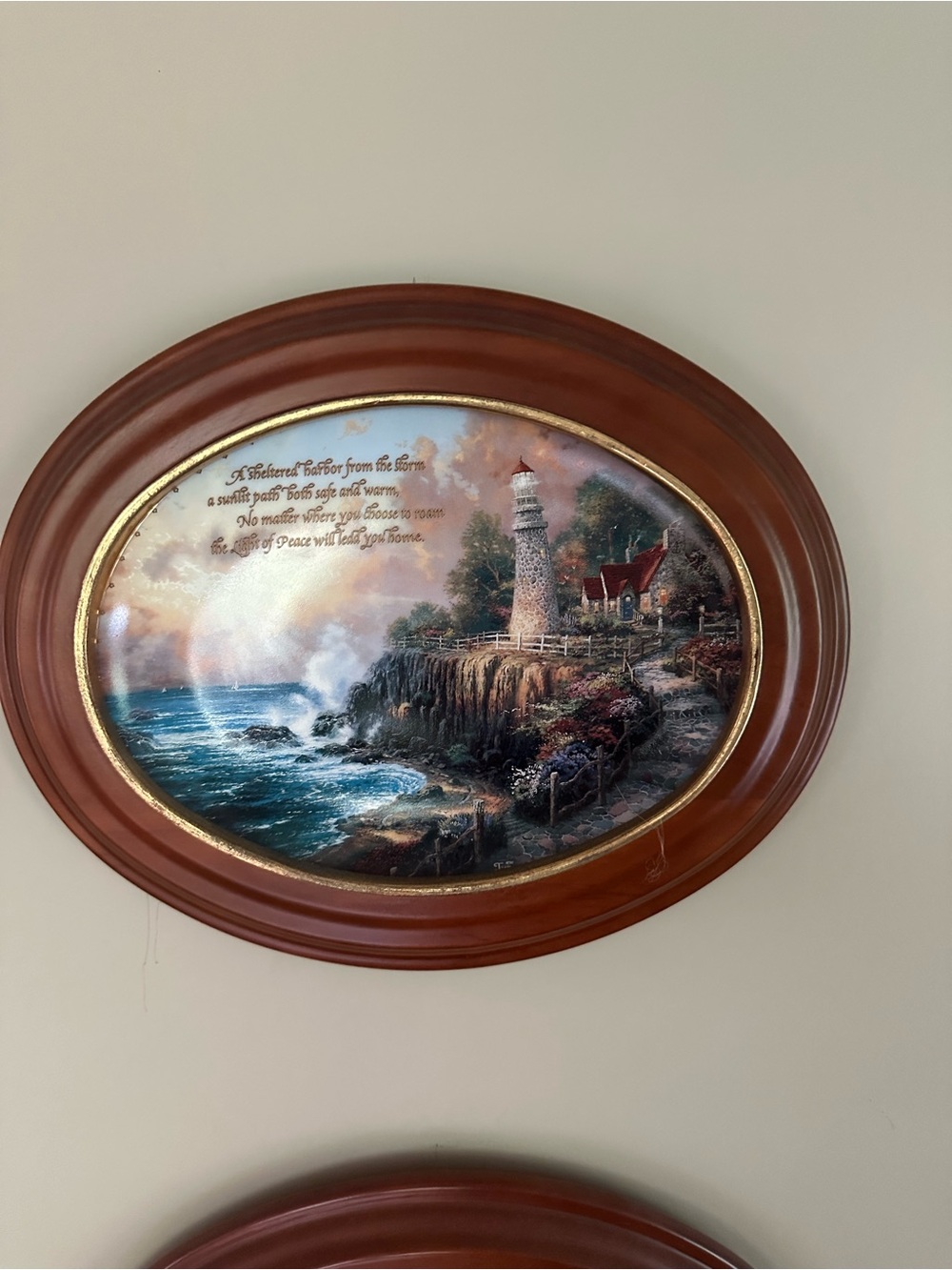 Thomas Kinkade Lighthouse Wall Art - 2 pieces